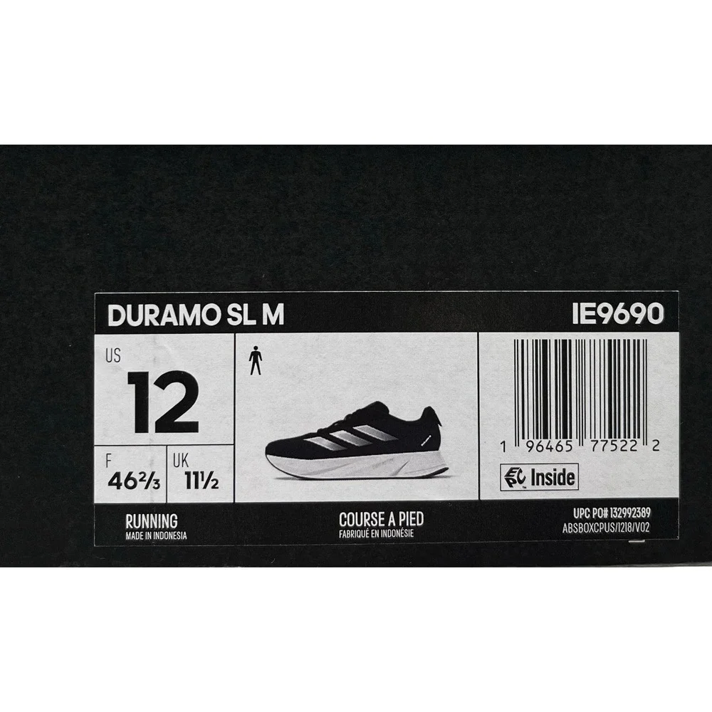 Adidas Duramo SL Mens Running‎ Shoes Size 12 Navy Blue White Athletic Comfort